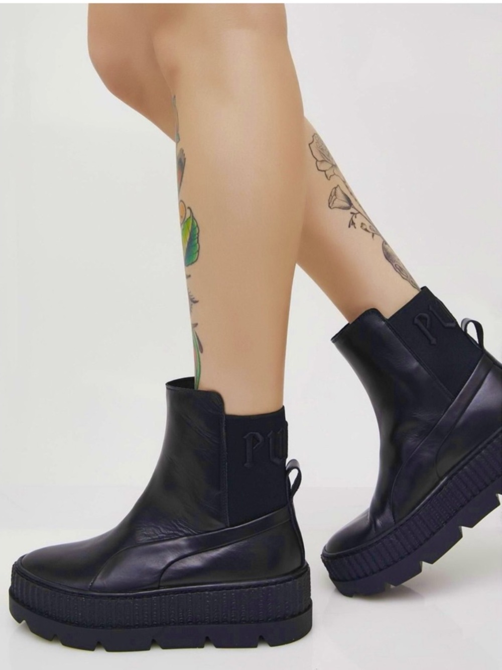 Fenty x Puma Chelsea Sneaker Boots Black Platform